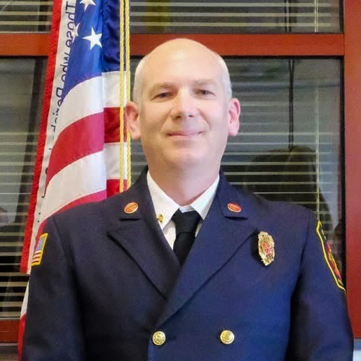 A photo of Brattleboro Fire Chief Jay Symonds.