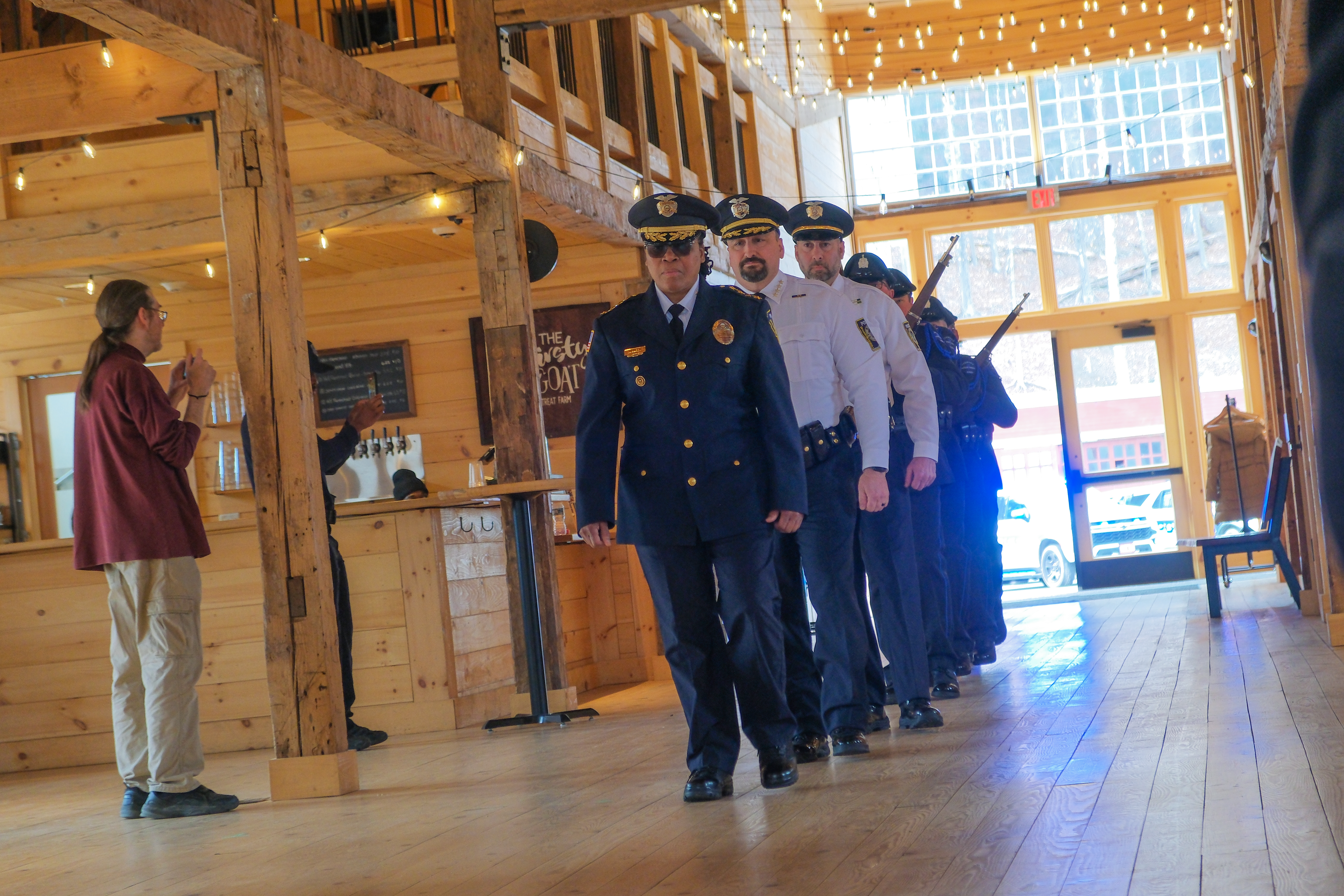 A picture of the procession during a promotional ceremony held on March 30, 2026.